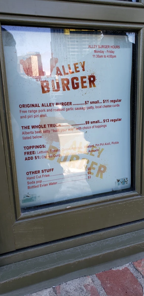Menu, Connie & John's Roof Top Patio