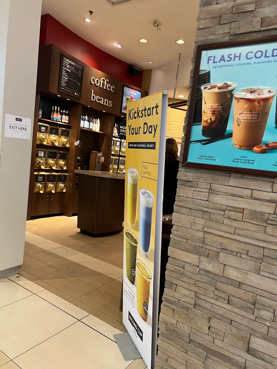 Menu, Second Cup Café