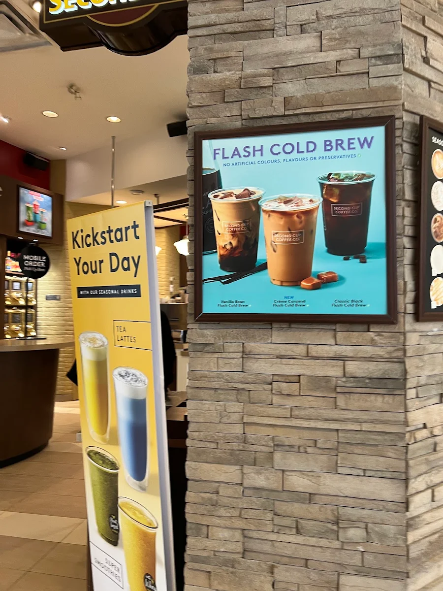 Menu, Second Cup Café
