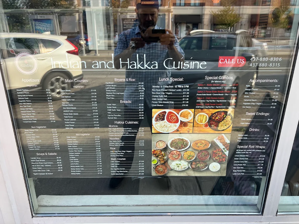 Menu, Food Mantra