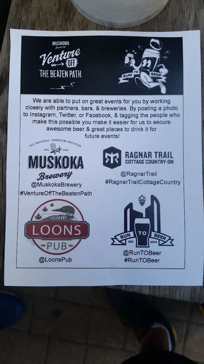 Menu, Loons