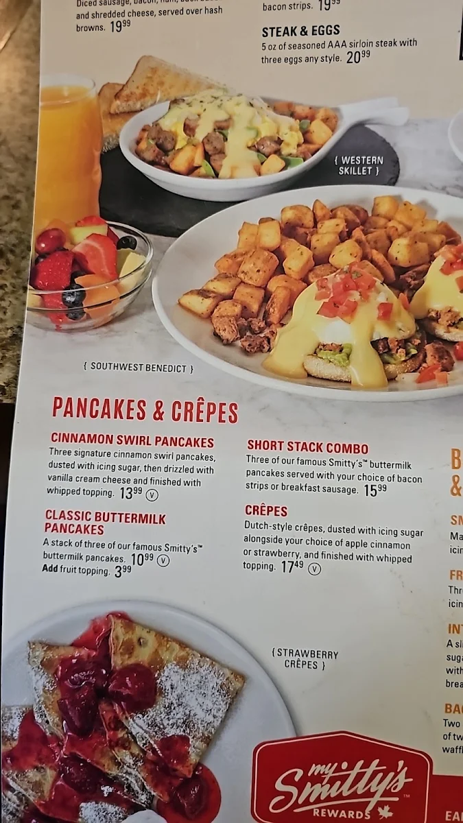 Menu, Smitty's Family Restaurant - Lloydminster