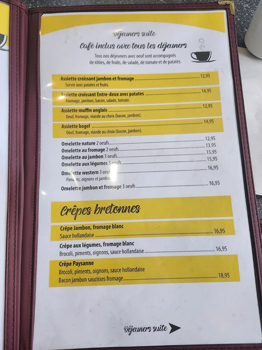 Menu, Bianky Restaurant