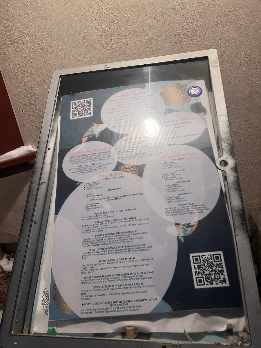 Menu, Ôwok Mont-Tremblant