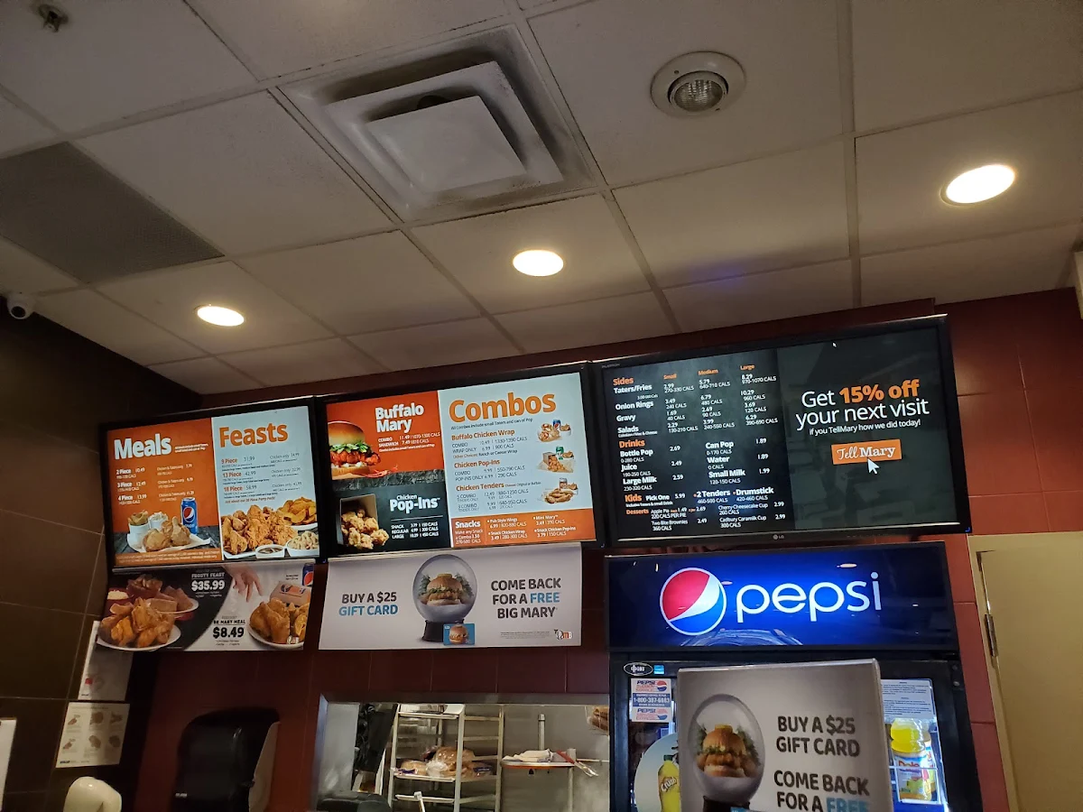 Menu, Mary Brown's Chicken