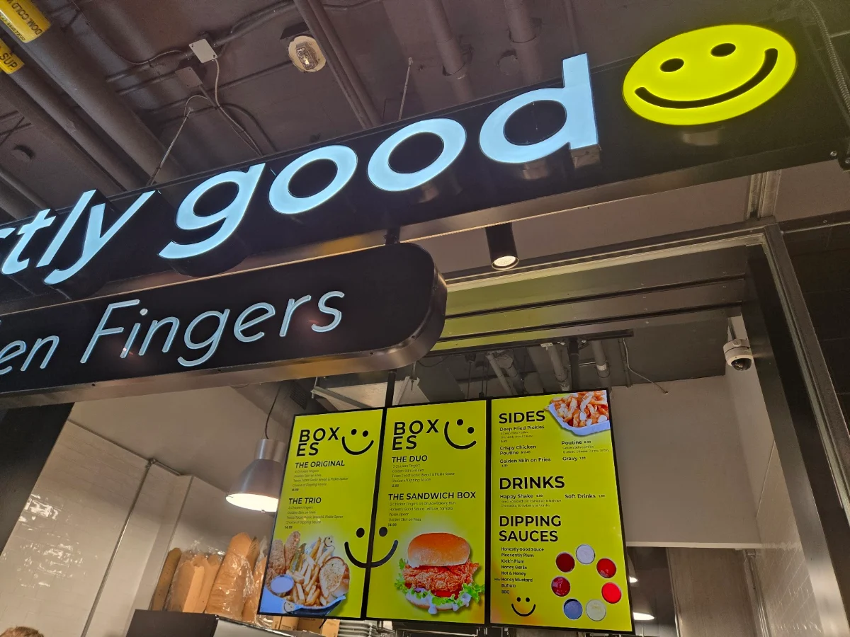Menu, Honestly Good Chicken Fingers