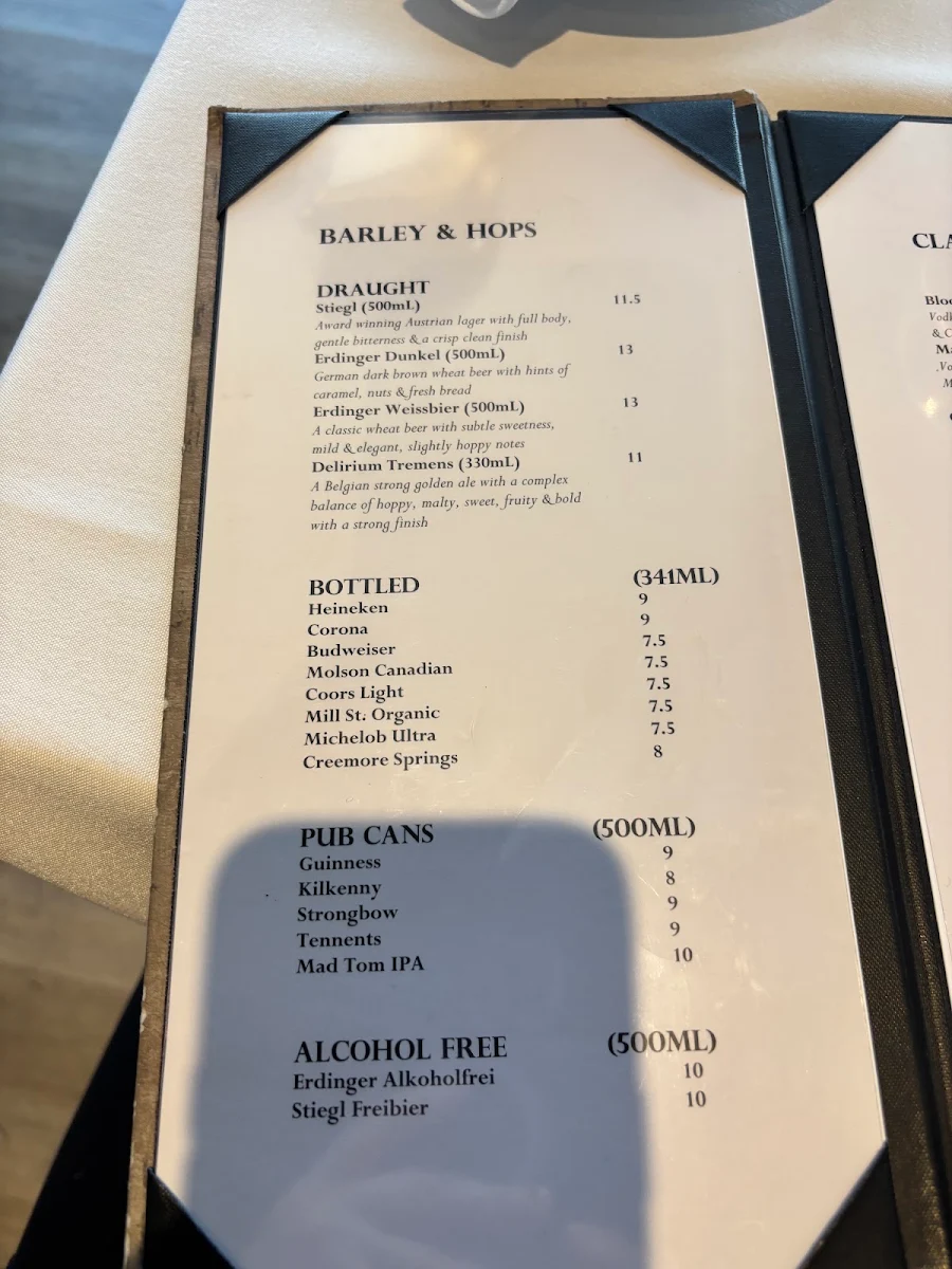 Menu, Saucy
