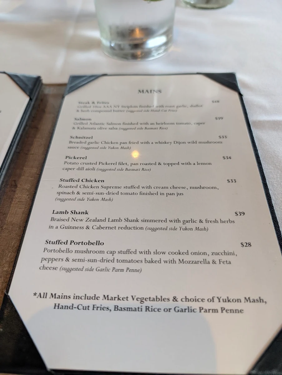 Menu, Saucy