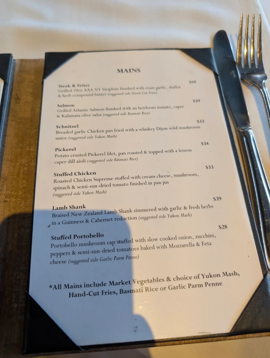 Menu, Saucy
