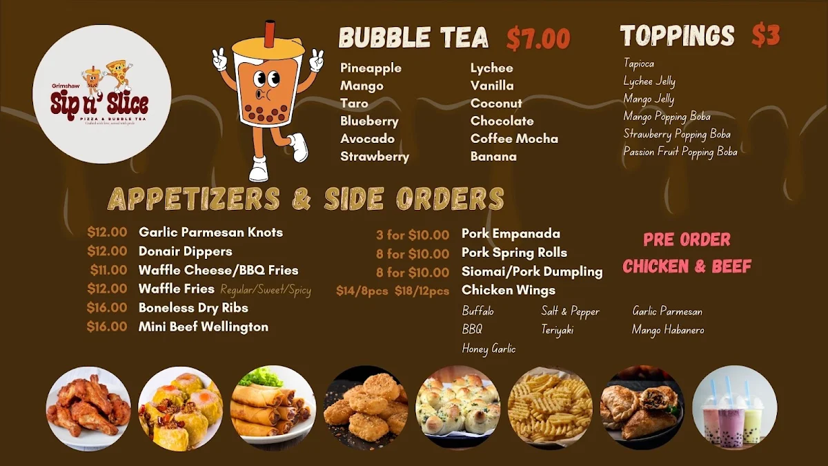 Menu, Mugs and Dough