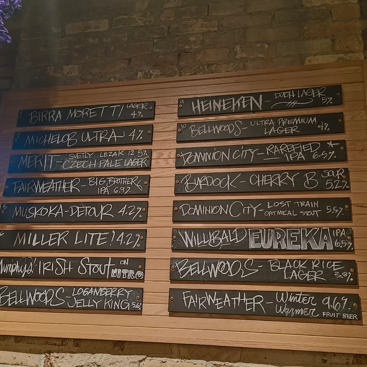 Menu, Rebel Layne