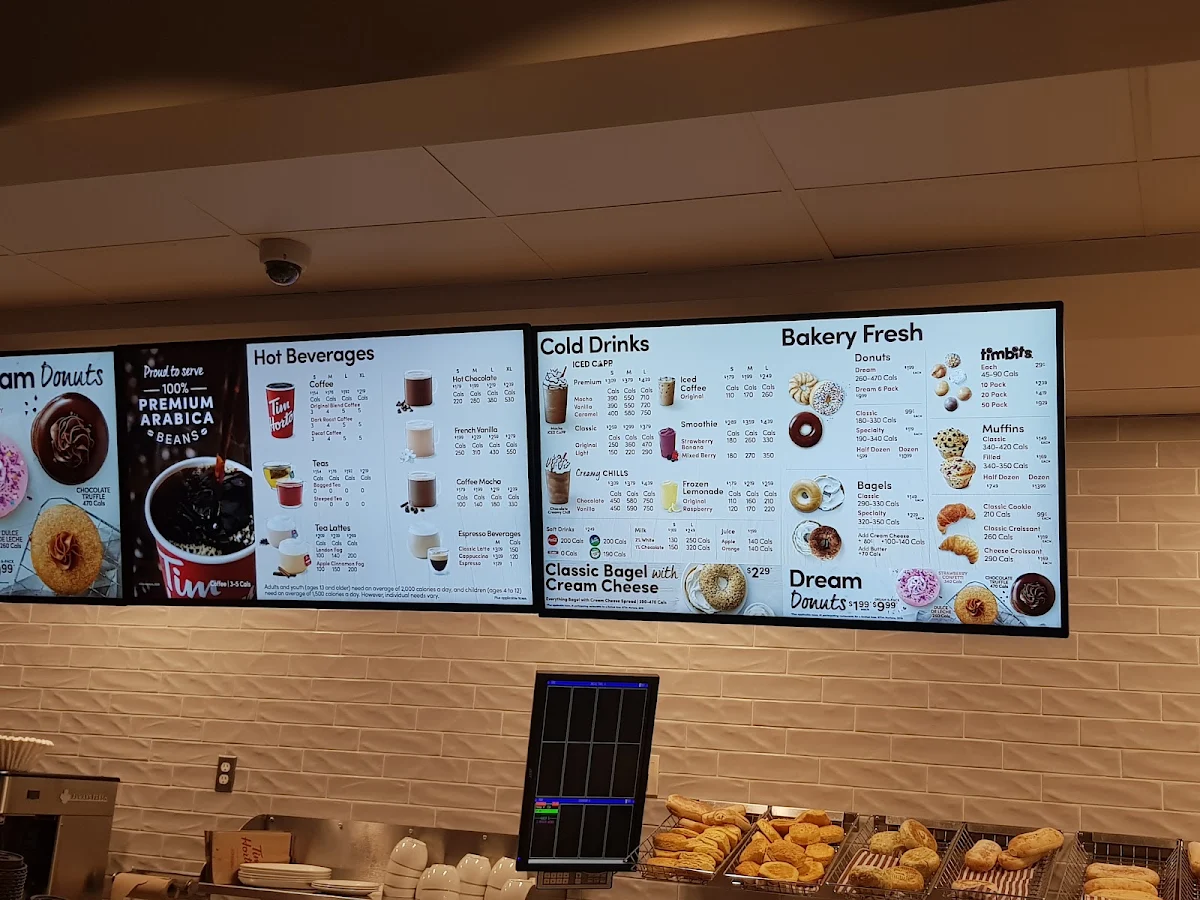 Menu, Tim Hortons