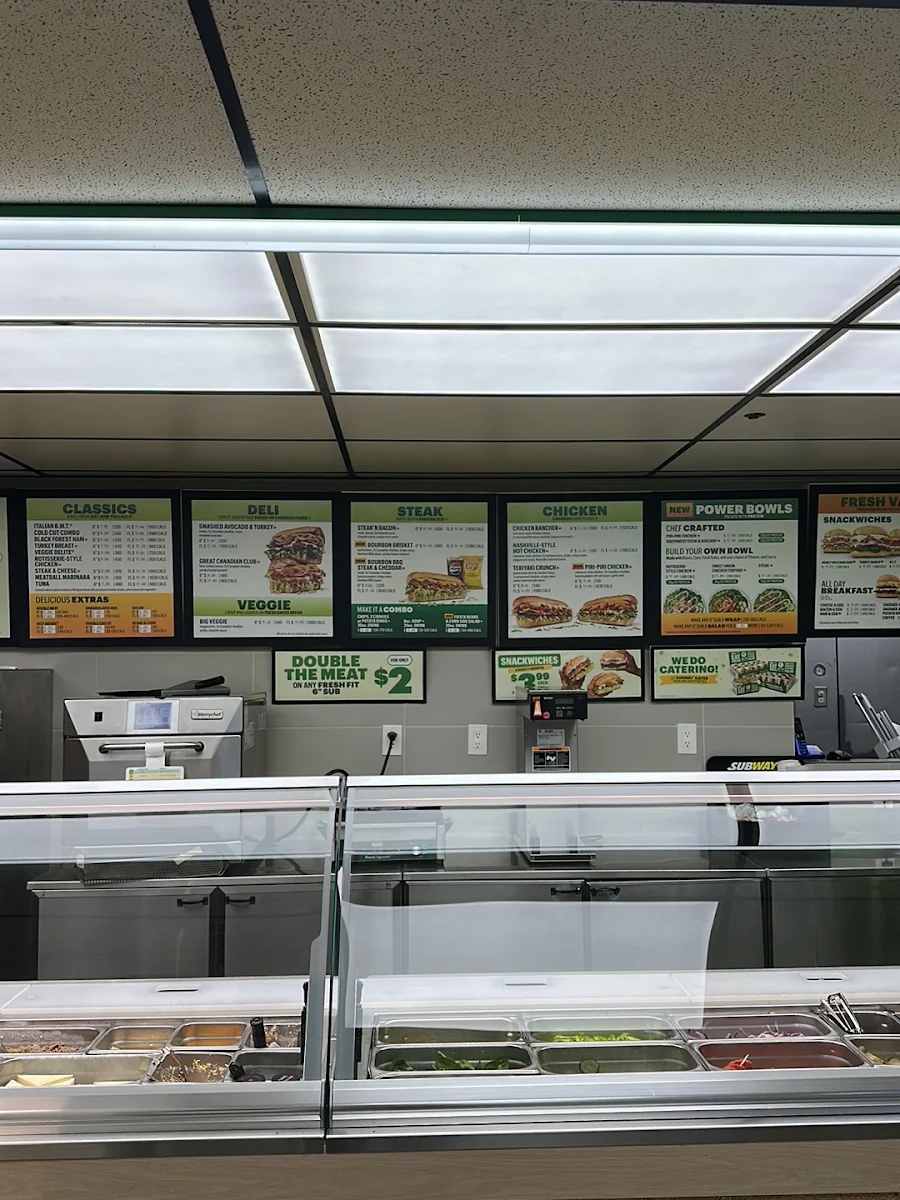 Menu, Subway