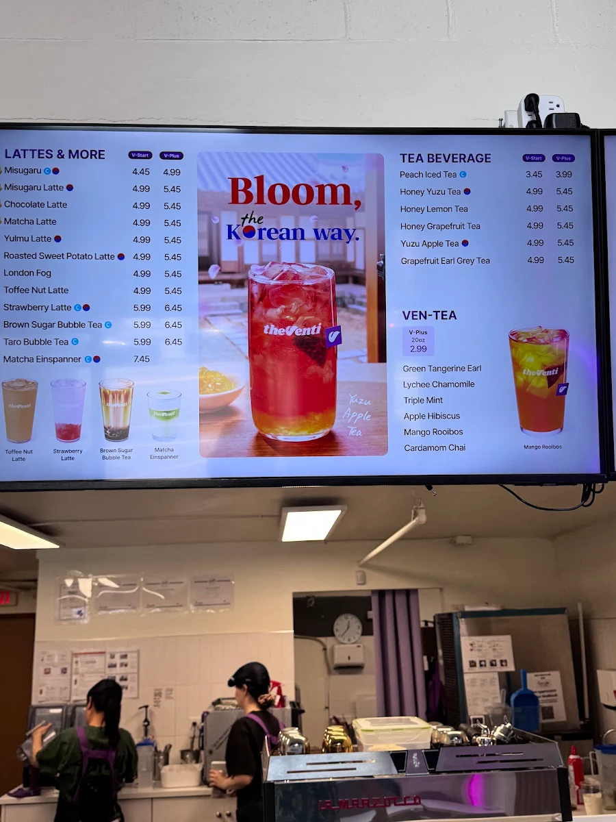 Menu, theVenti