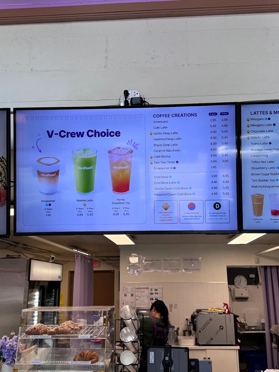 Menu, theVenti