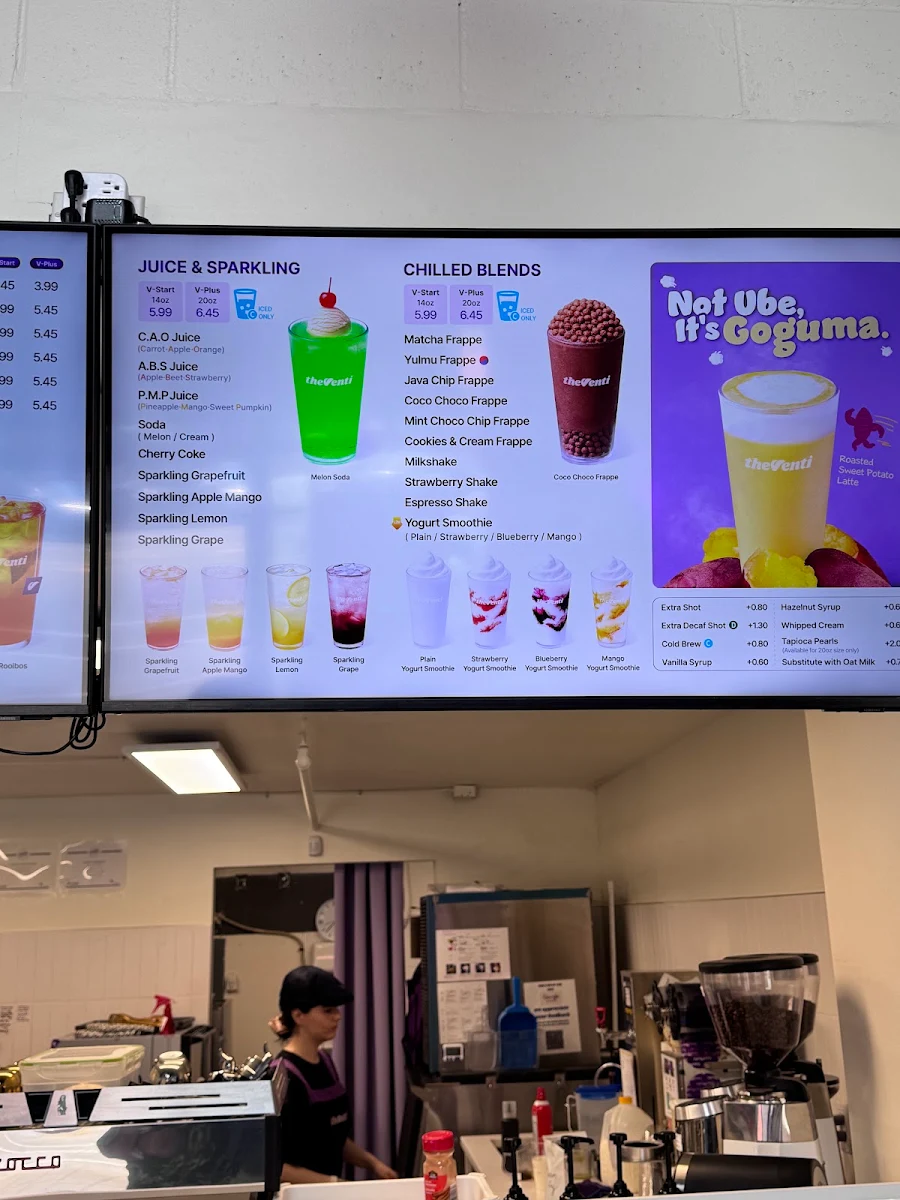 Menu, theVenti