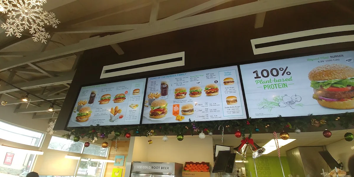 Menu, A&W Canada