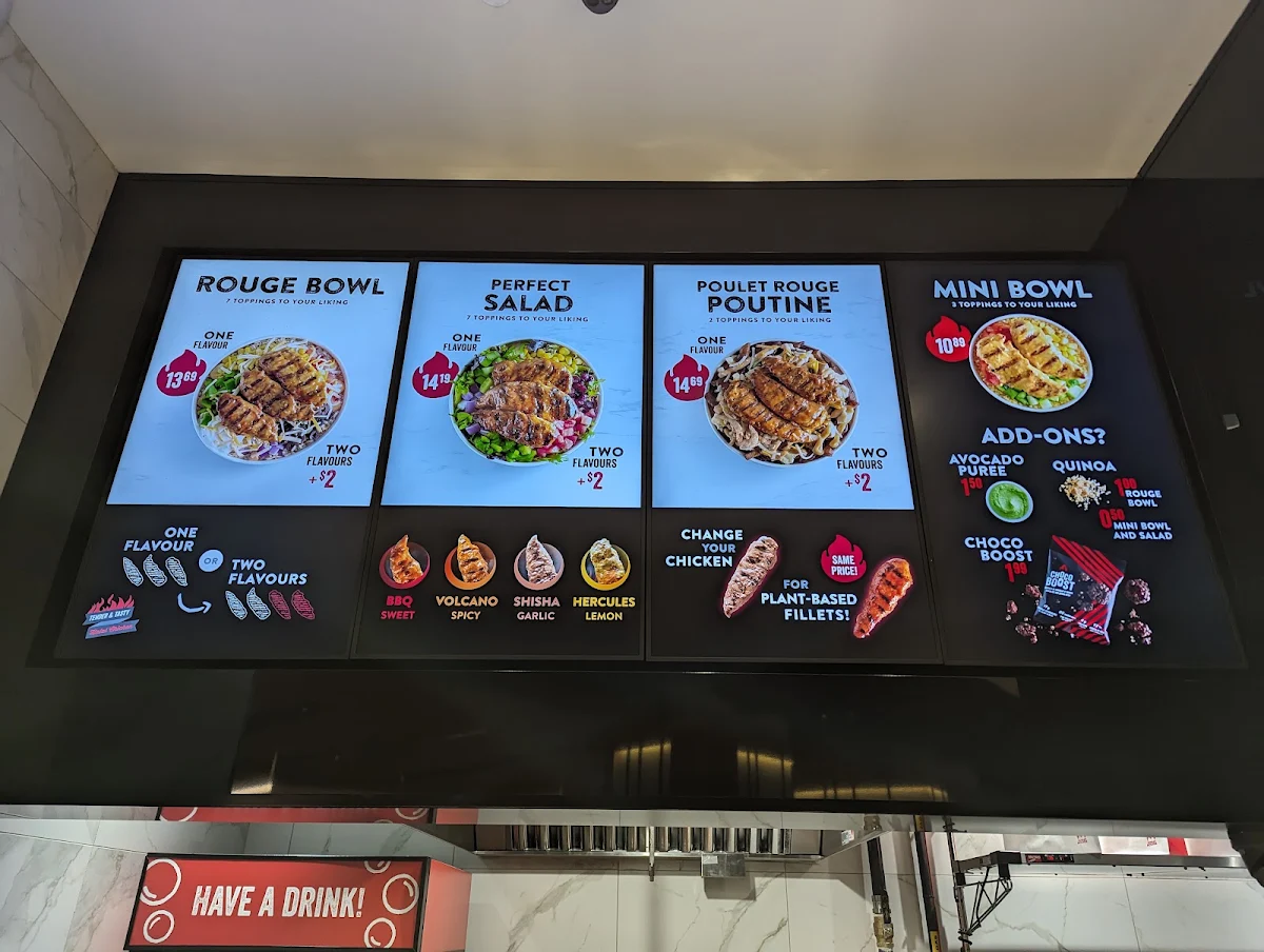 Menu, Poulet Rouge