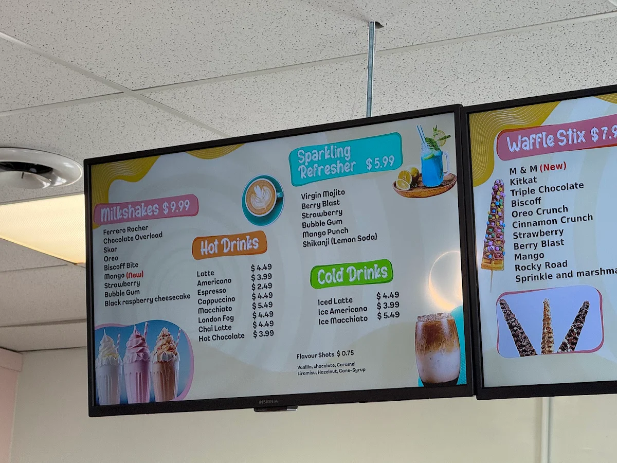 Menu, Sweet Swirls