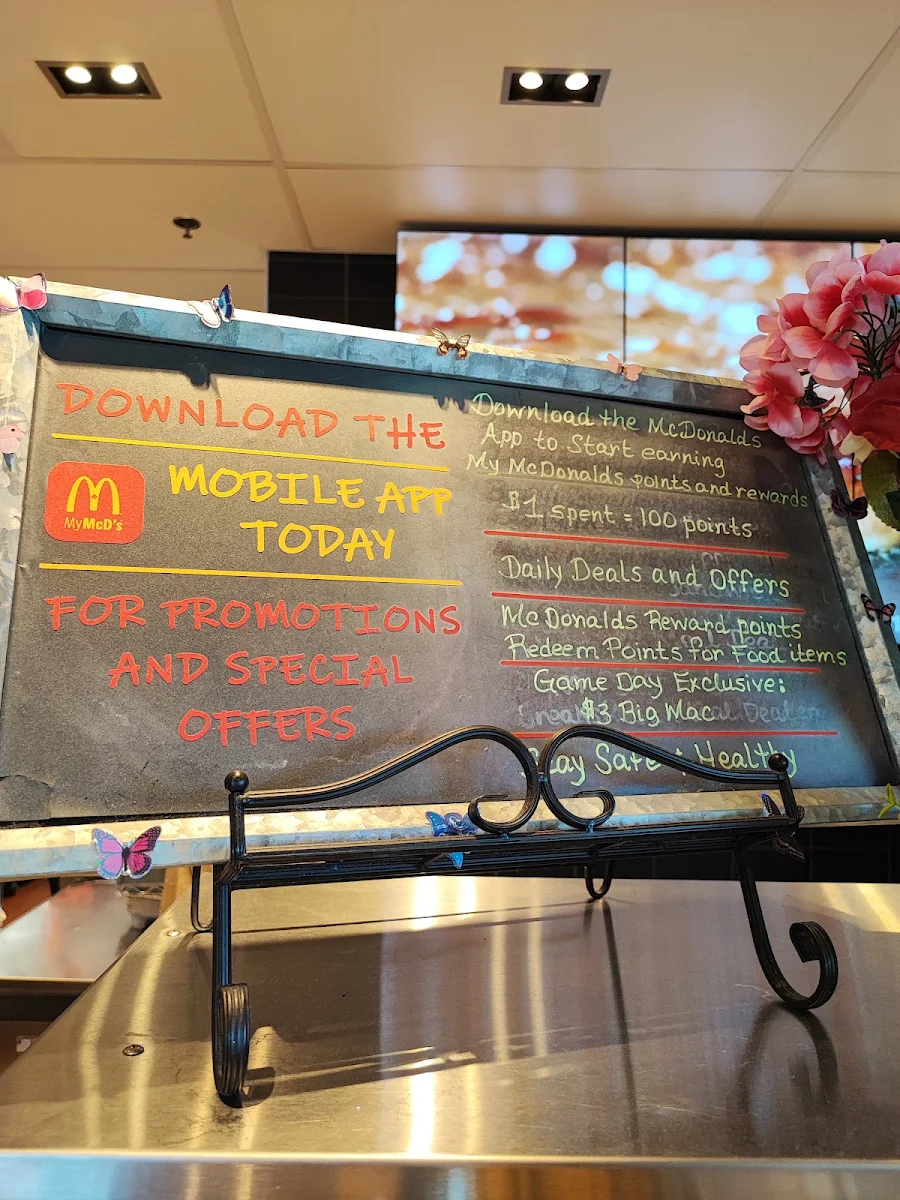 Menu, McDonald's