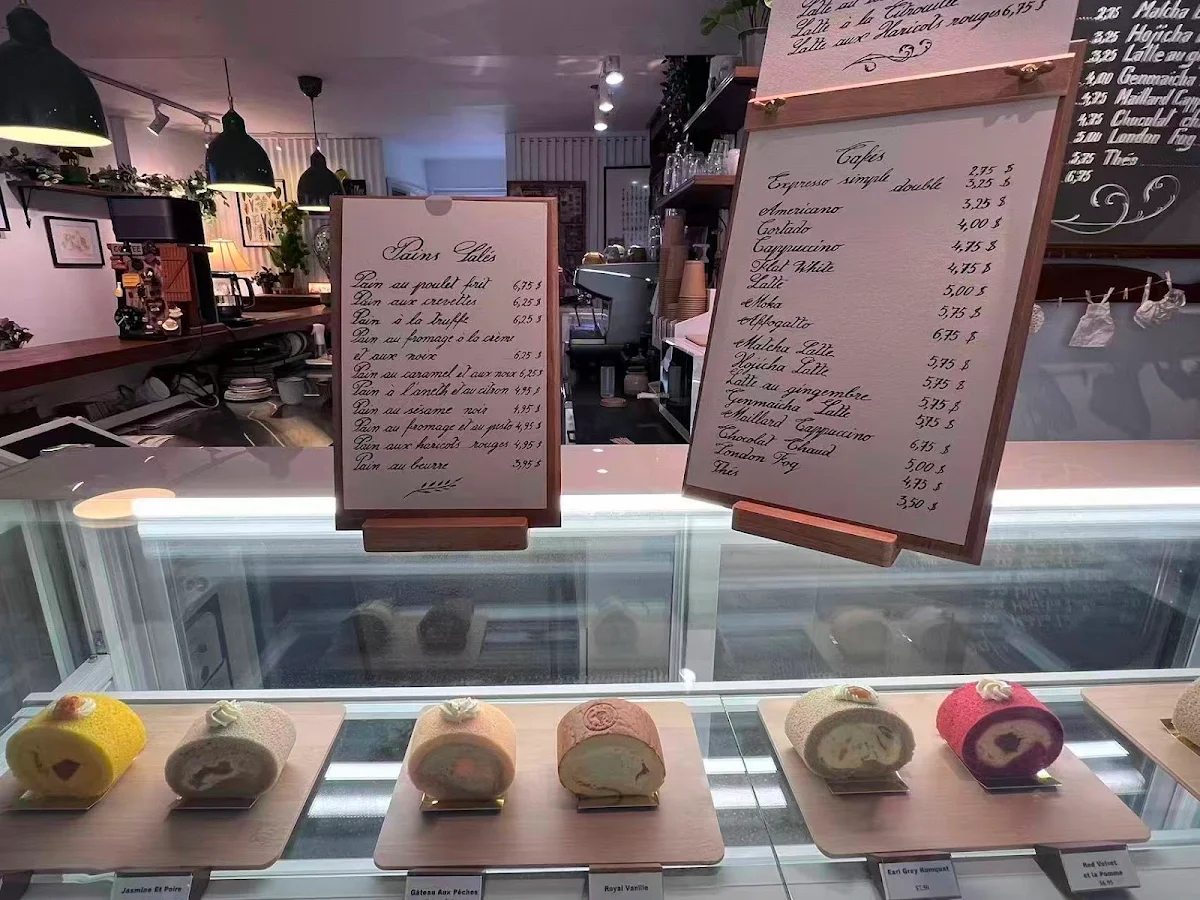 Menu, Par amour pâtisserie-café