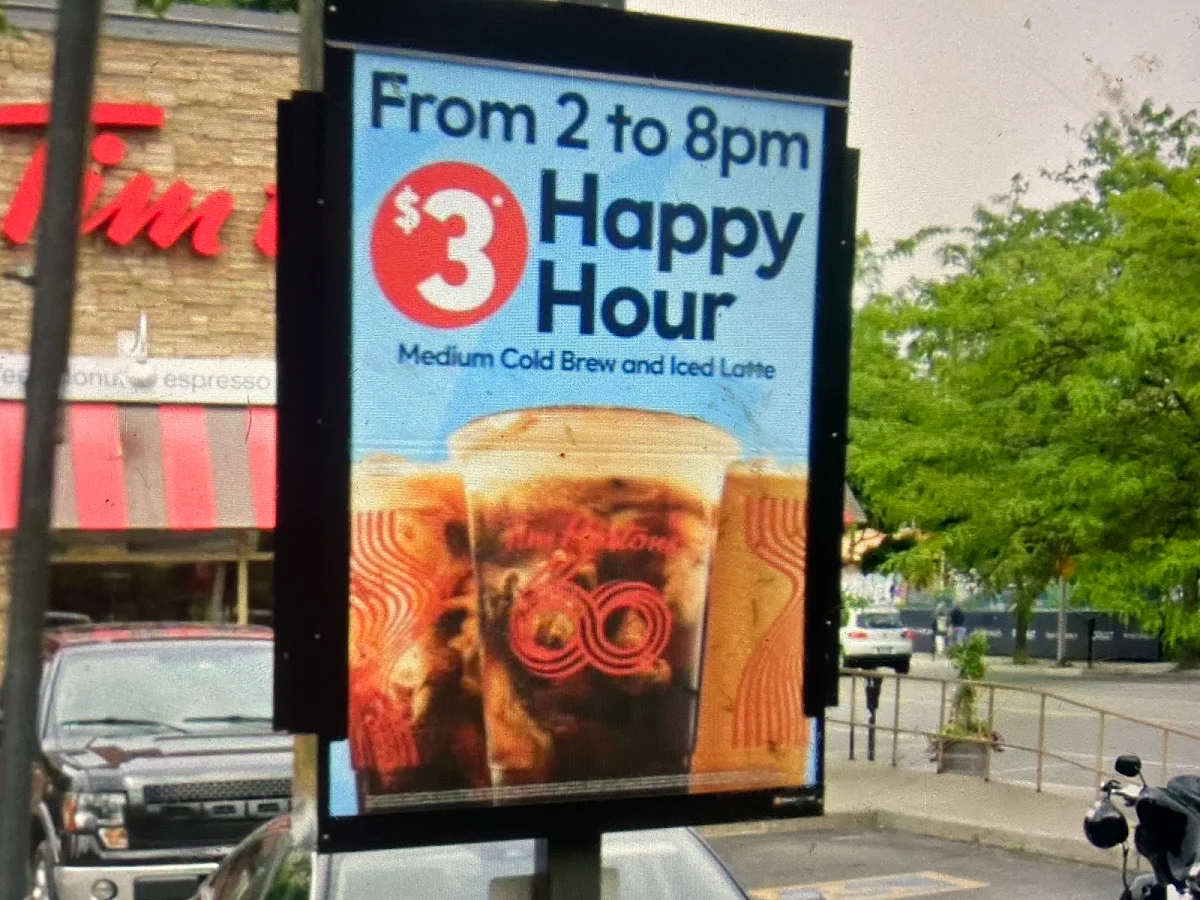 Menu, Tim Hortons