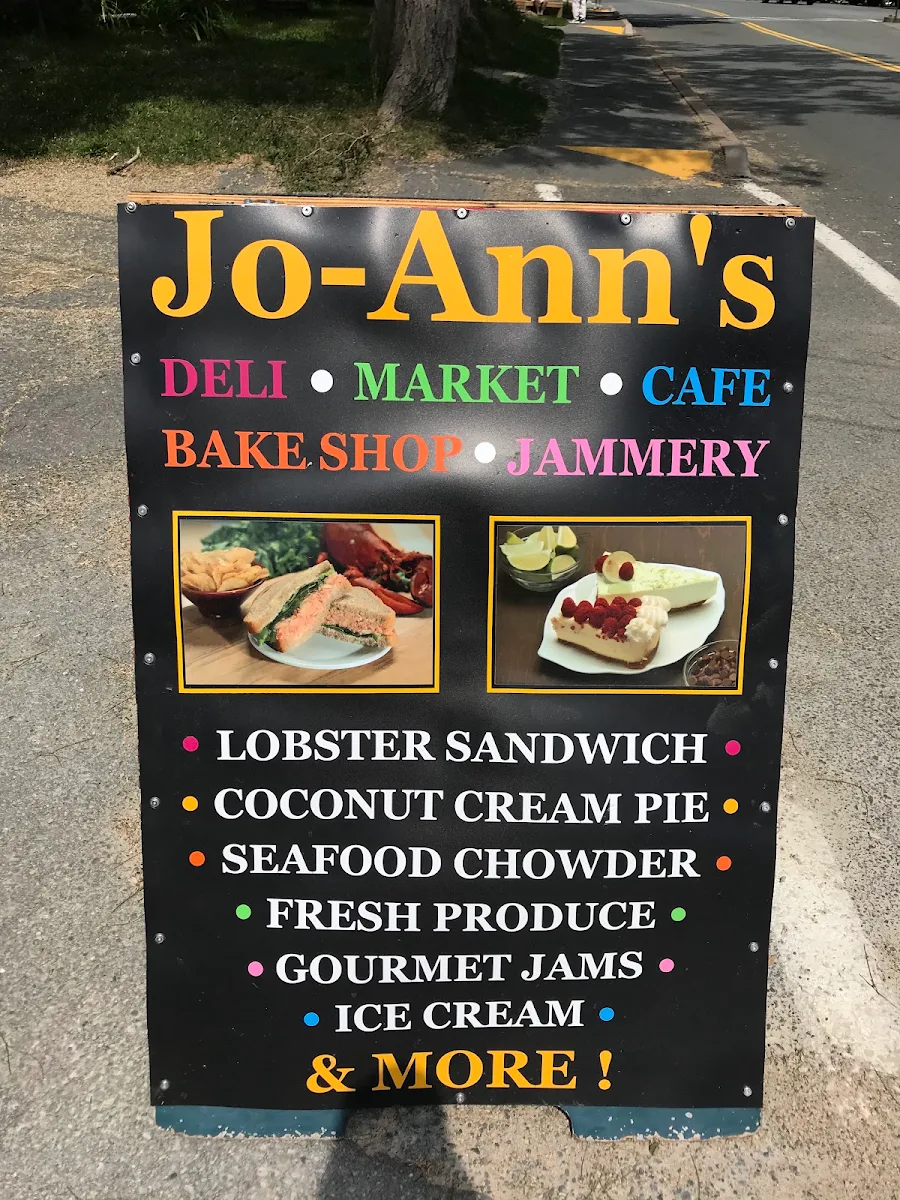 Menu, Jo-Ann's Deli Market and Bake Shop