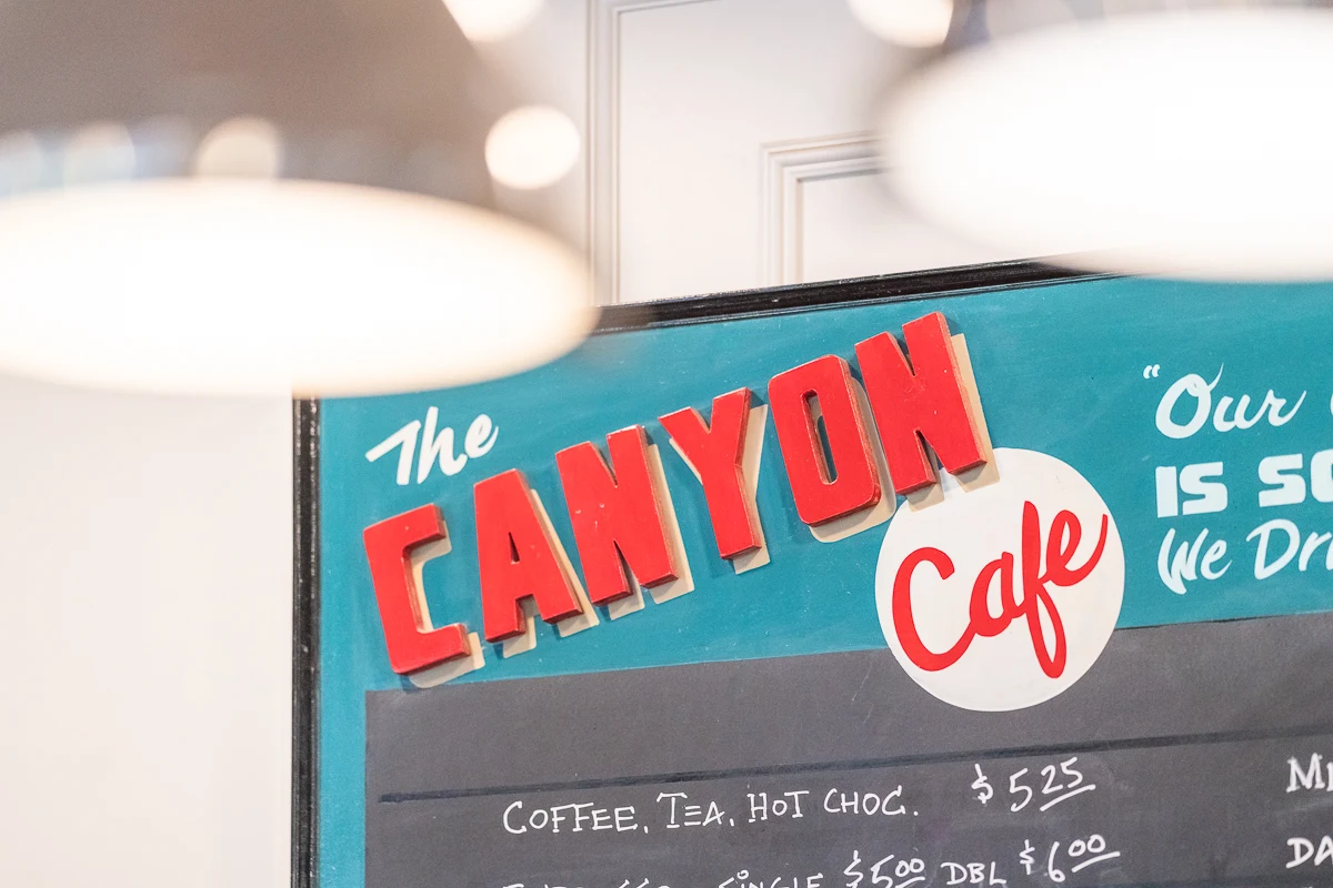 Menu, Johnston Canyon Market Cafe