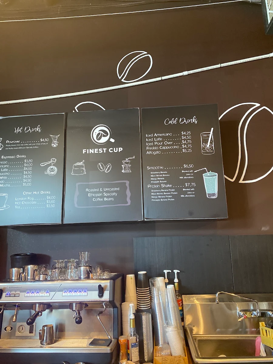 Menu, Finest Cup