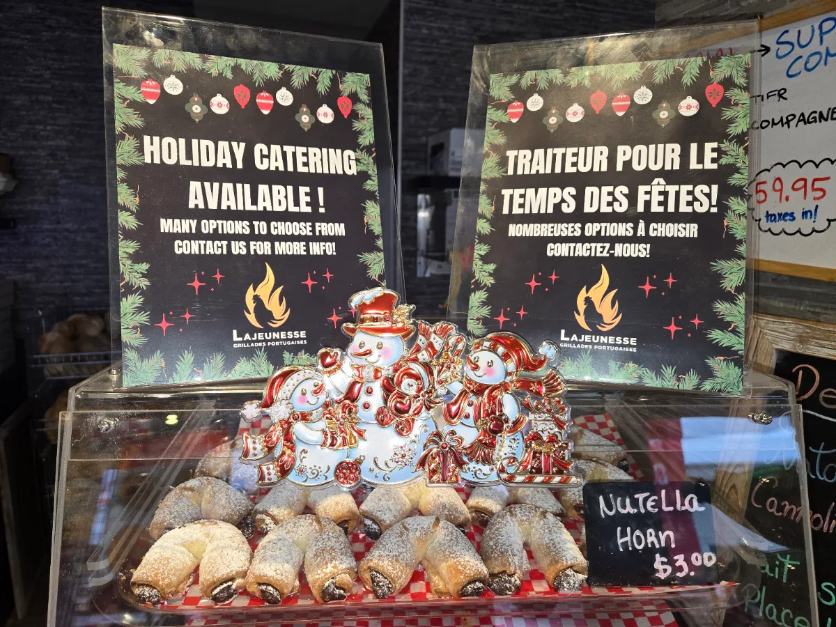 Menu, Lajeunesse Laval