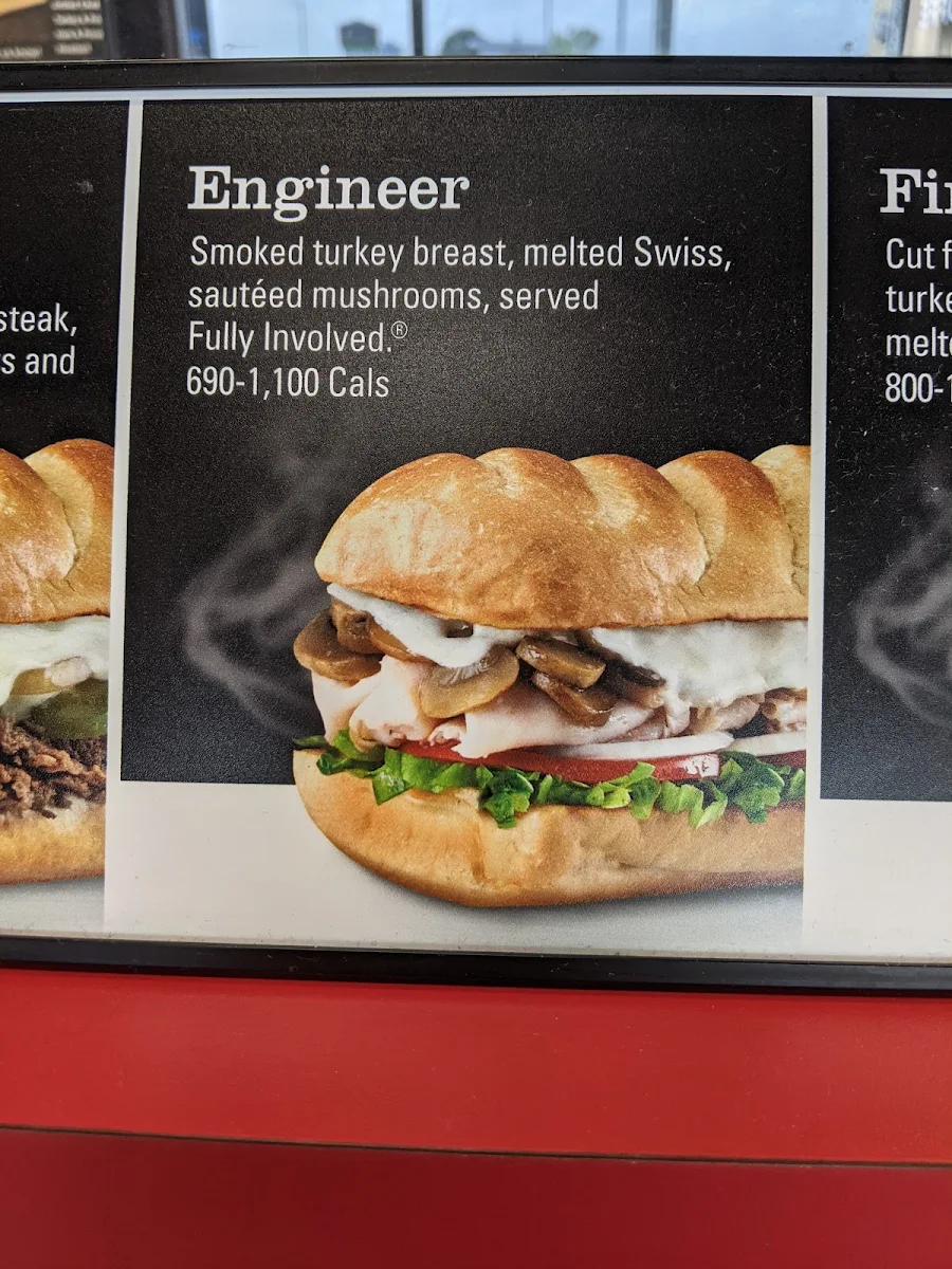 Menu, Firehouse Subs Hespeler Road