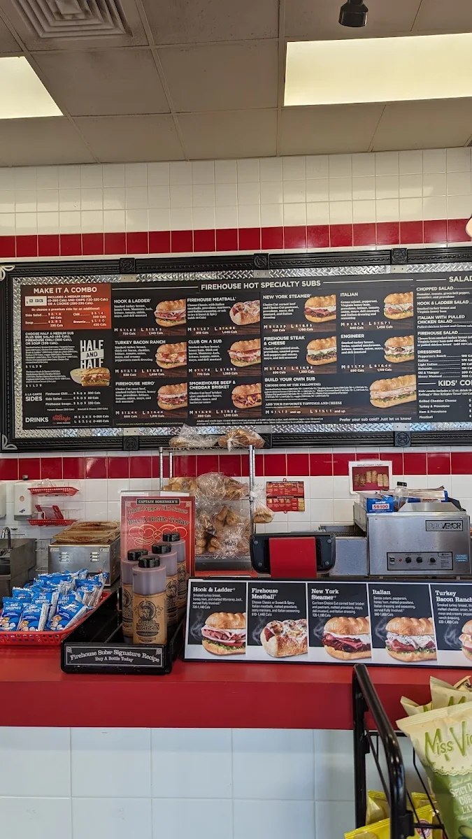 Menu, Firehouse Subs Hespeler Road