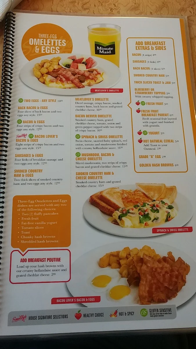 Menu, Smitty's Restaurant & Lounge - Leduc