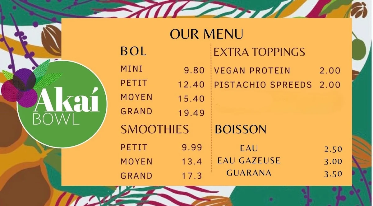 Menu photo 1