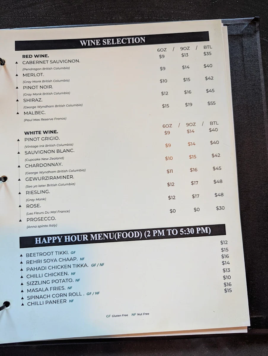 Menu, Delight Street Eats