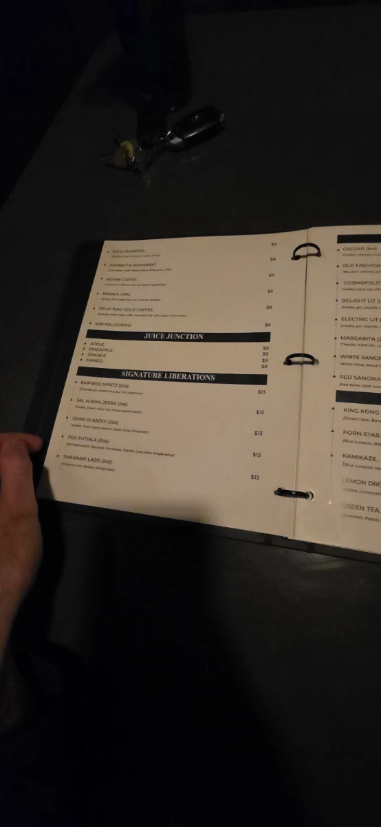 Menu, Delight Street Eats