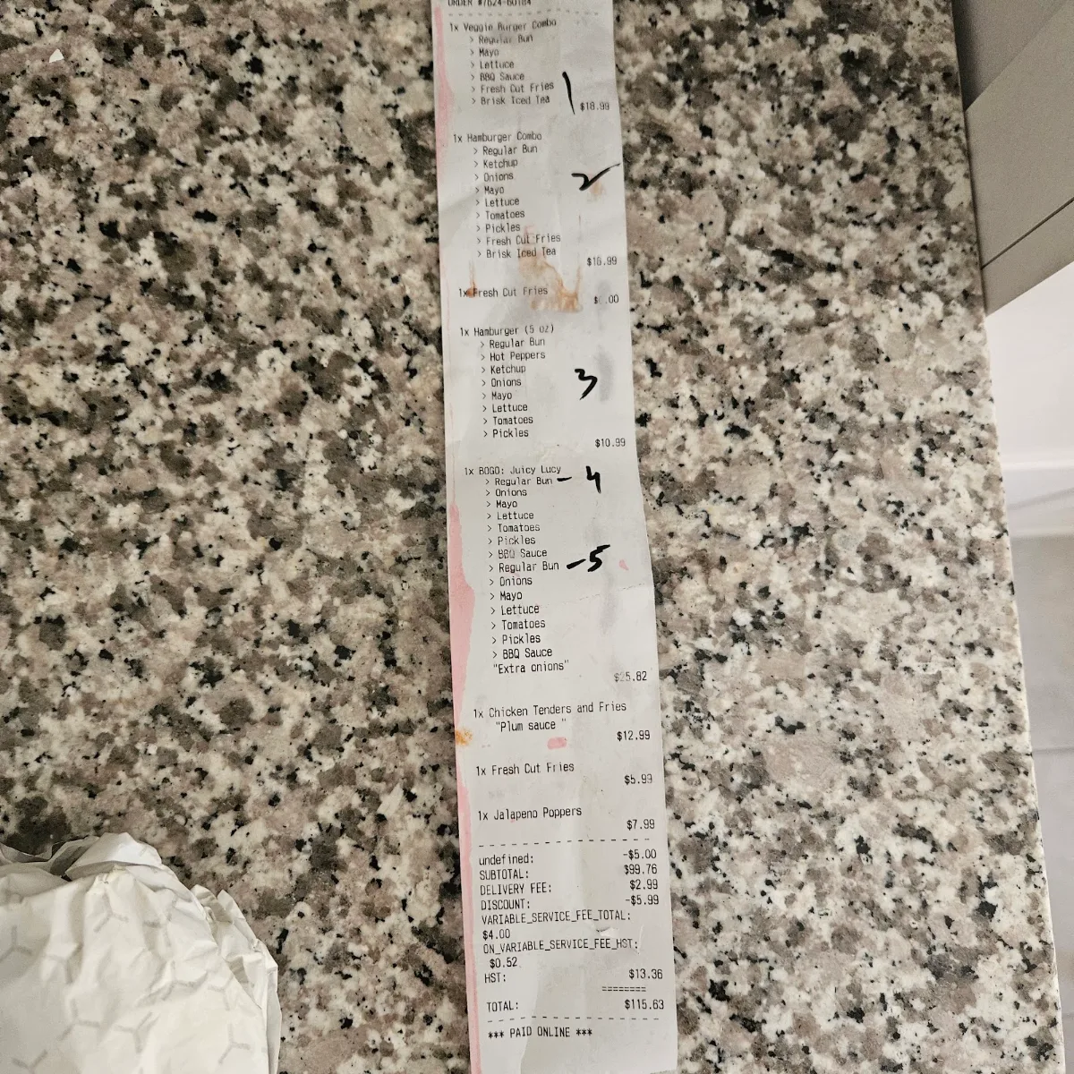 Menu, Burger Factory