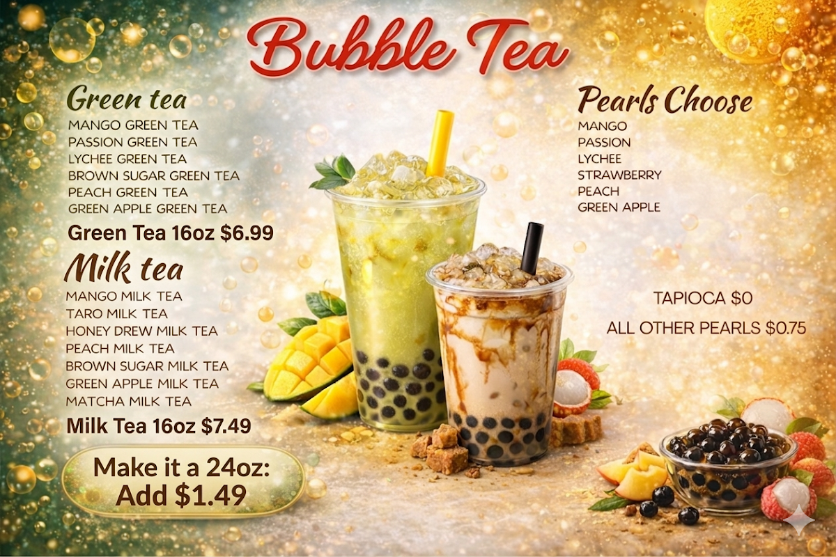 Menu, CrazeChill Eatery