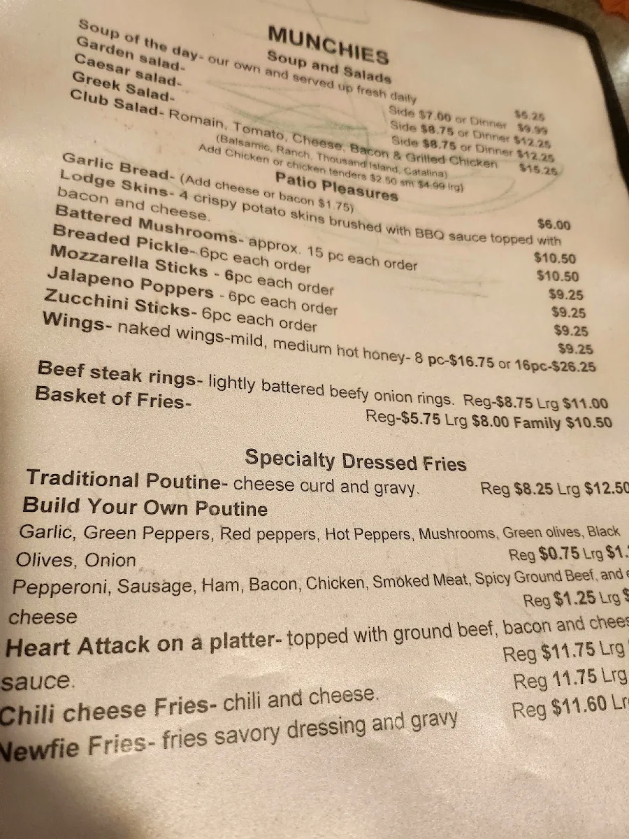 Menu, Marble Lake Lodge - Home Of The Hungry Moose Restaurant and WSC Survival School