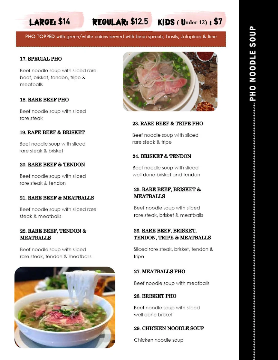 Menu, Green Leaf Bistro