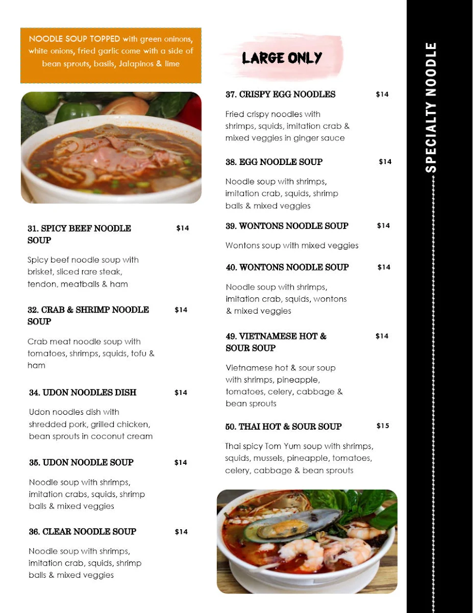 Menu, Green Leaf Bistro