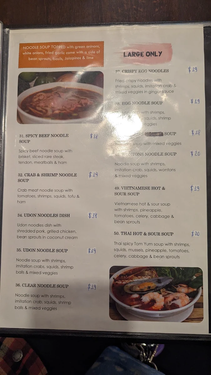 Menu, Green Leaf Bistro