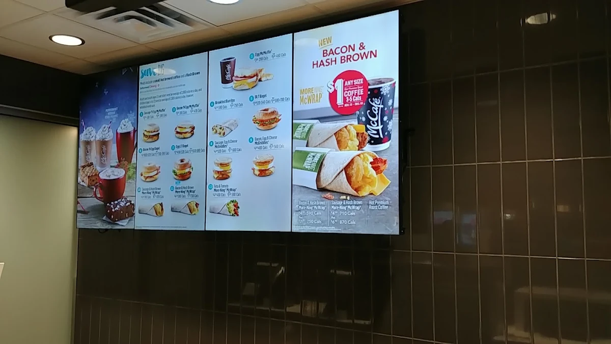 Menu, McDonald's