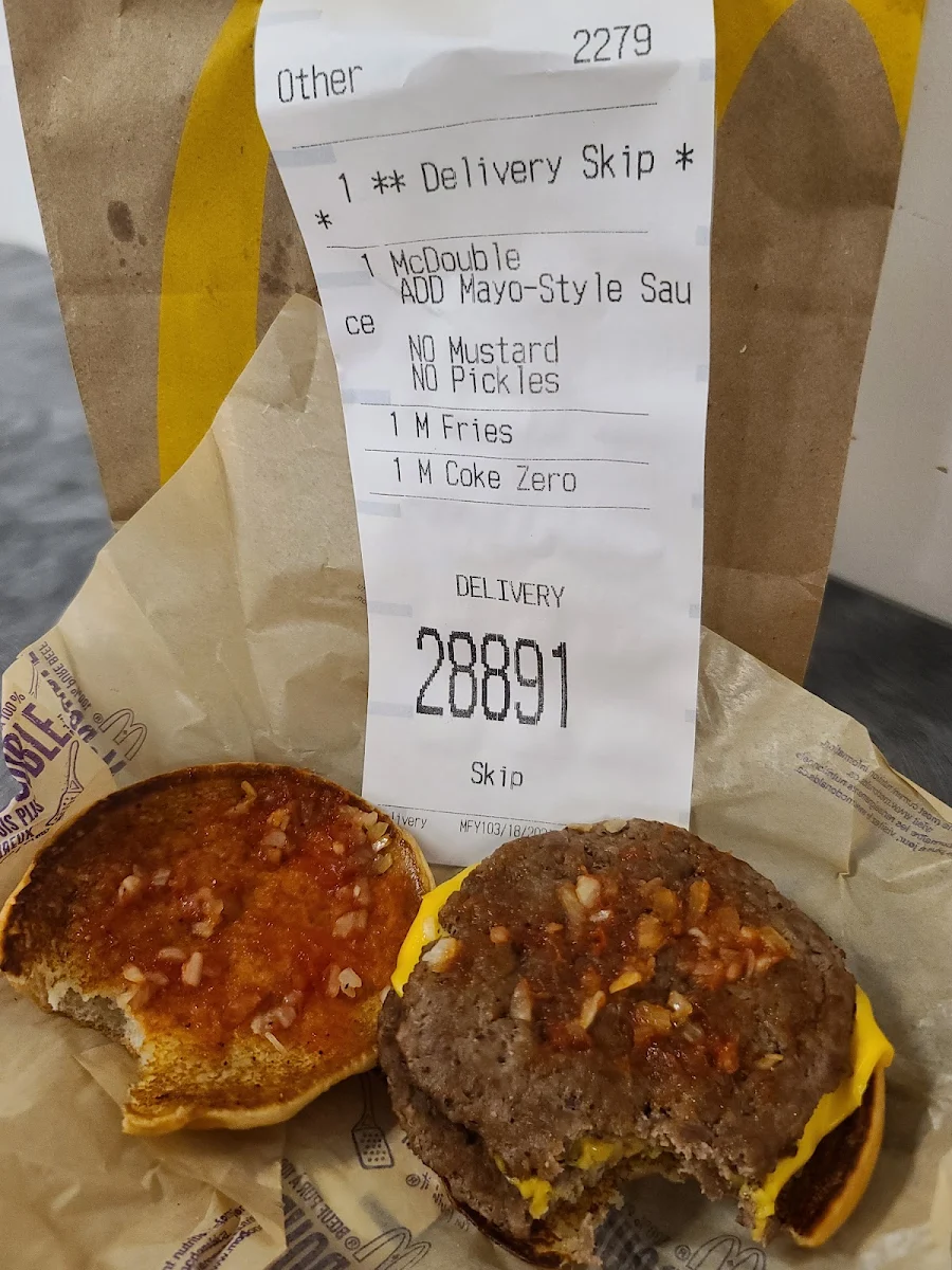 Menu, McDonald's