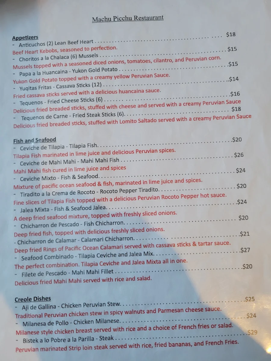Menu photo 1