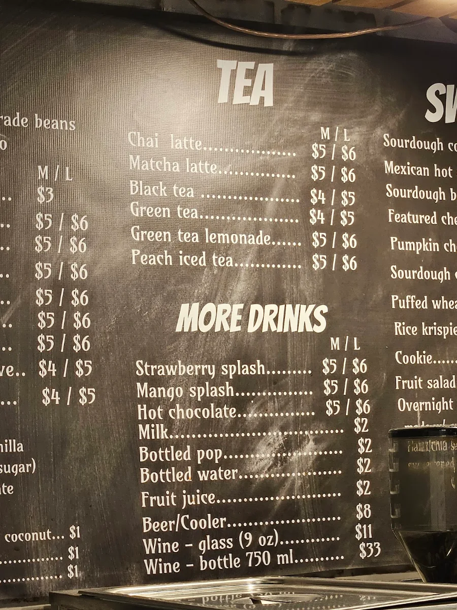 Menu, Leo's Cafe