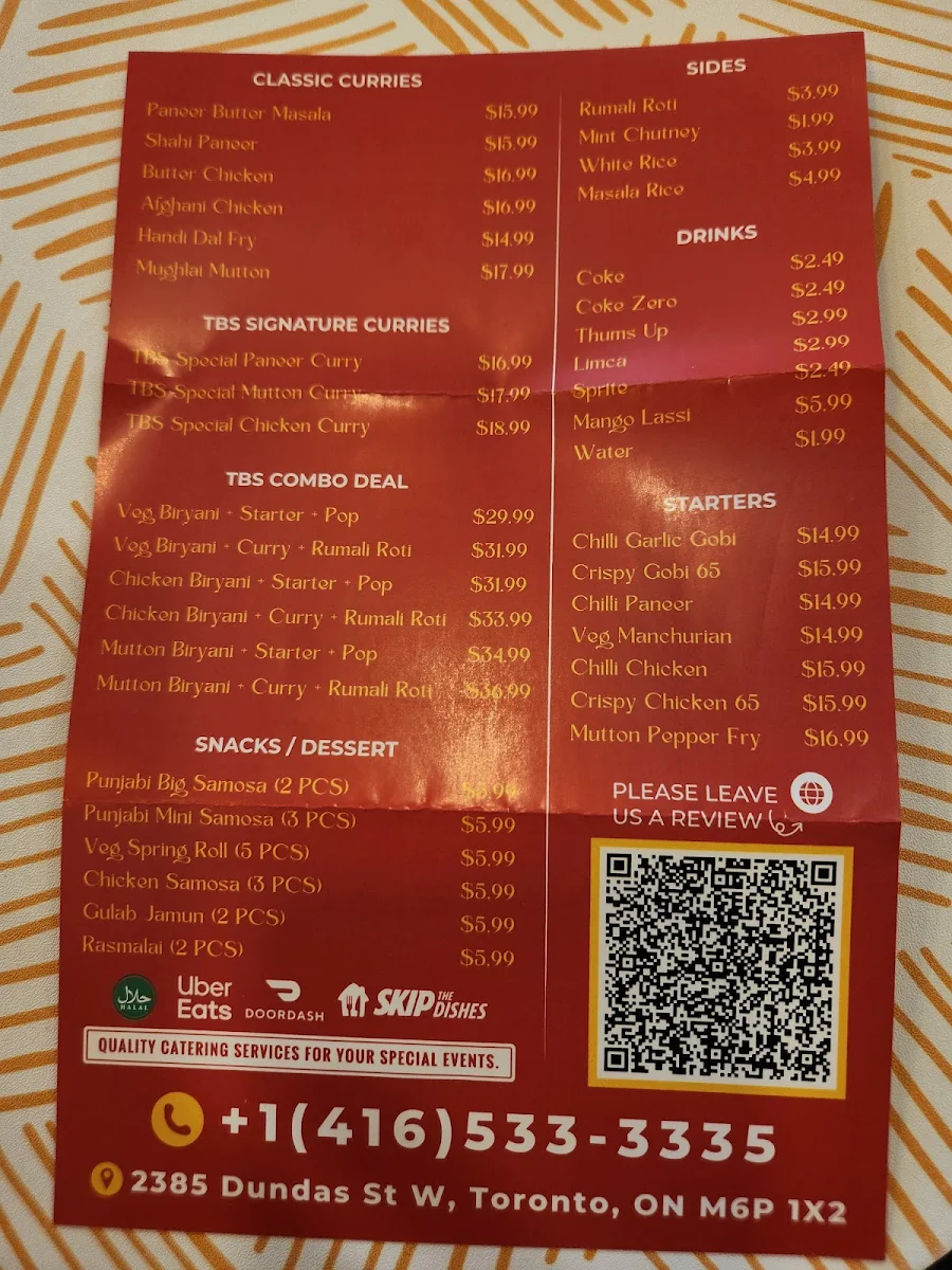 Menu, Fantasy Kitchen
