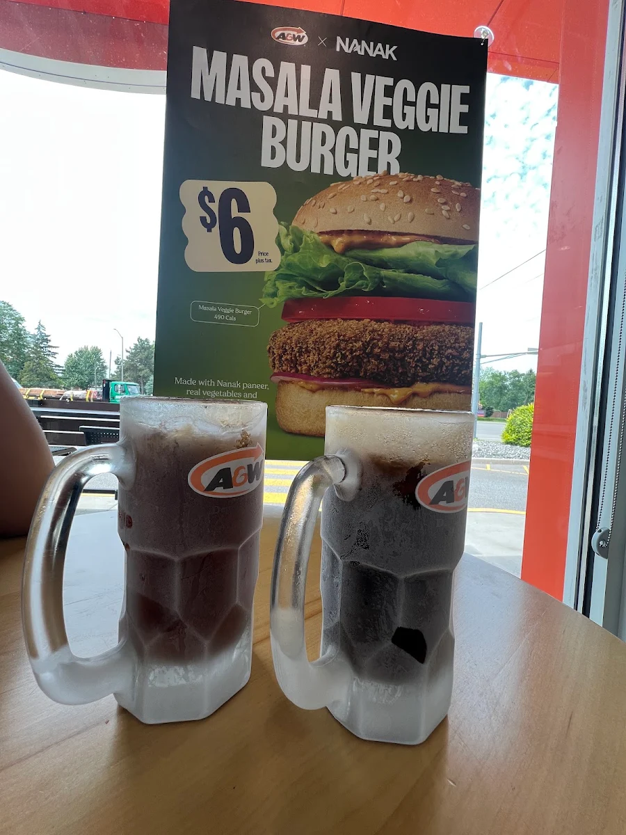 Menu, A&W Canada