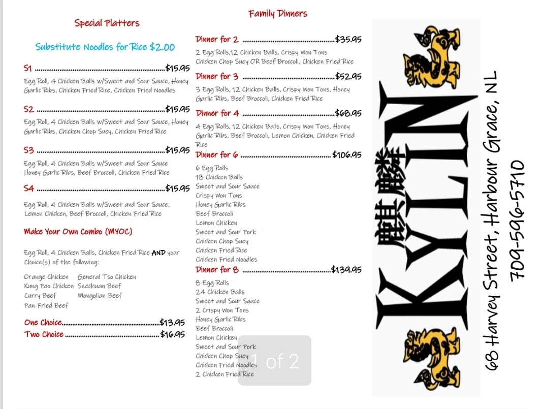 Menu photo 1