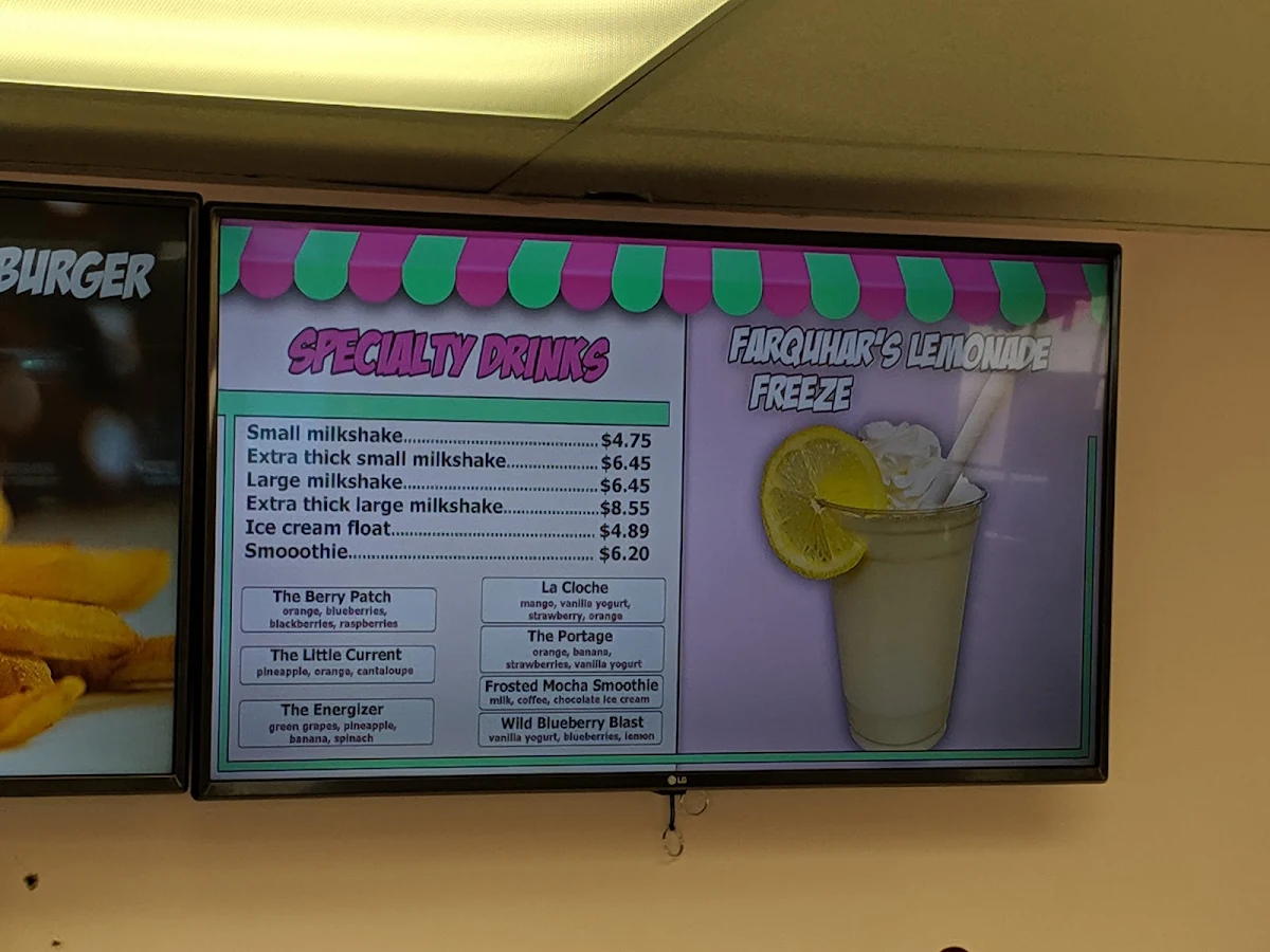 Menu, 3 Cows & A Cone Inc.